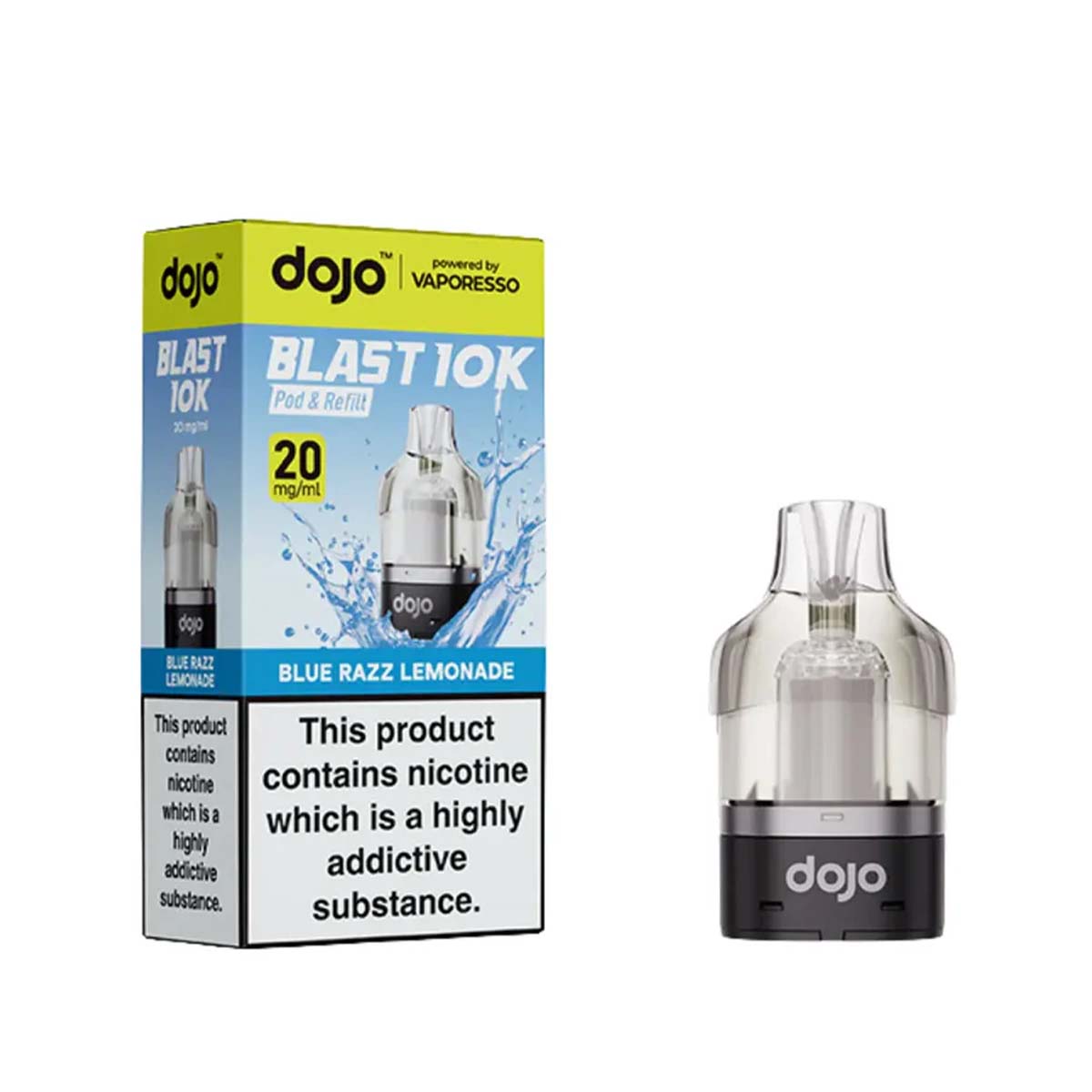 Vaporesso Dojo Blast 10K Pod Refills: Blue Razz Lemonade - 20mg
