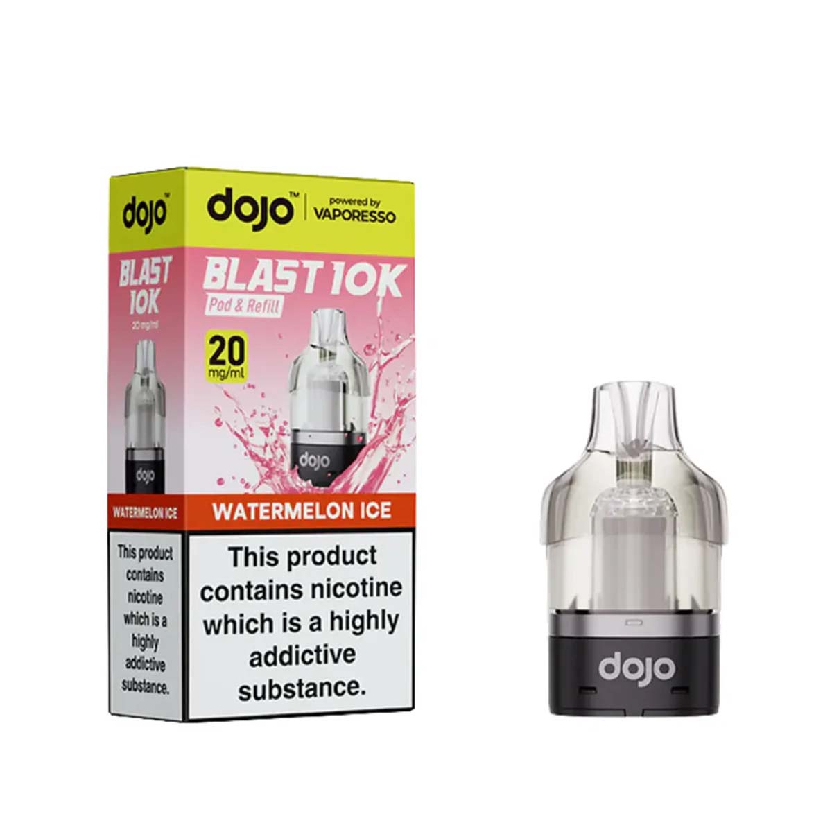 Vaporesso Dojo Blast 10K Pod Refills: Watermelon Ice - 20mg