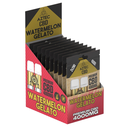 Aztec CBD Premium CBD Pods 4000mg 2x2ml - Watermelon Gelato