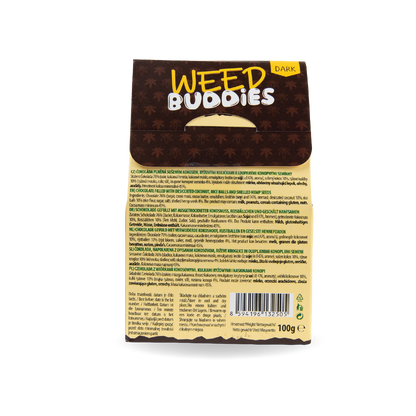 Euphoria Weed Buddies Rice Balls: Dark Chocolate with Hemp Seeds & Coconut (Single Piece)