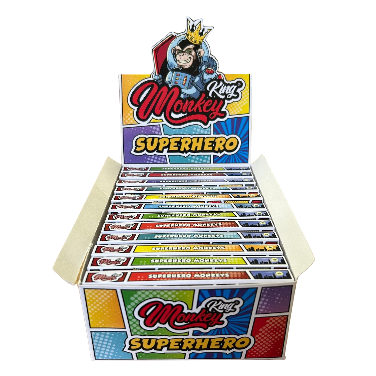 Monkey King Rolling Papers & Filter Tips (Superhero Edition) (24pcs)