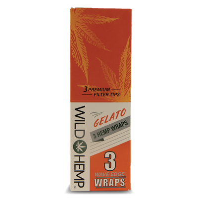 CDU Wild Hemp: 3 Hemp Wraps - Gelato (20 Pack)