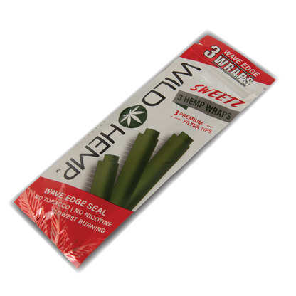 CDU Wild Hemp: 3 Hemp Wraps - Sweetz (20 Pack)
