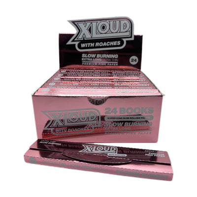 XLoud Extra Long Rose Gold Rolling Papers & Tips (Full Box)