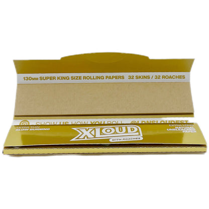 Loud Ldn XLoud Rolling Papers & Tips: Gold - Extra Long (24 Pack)