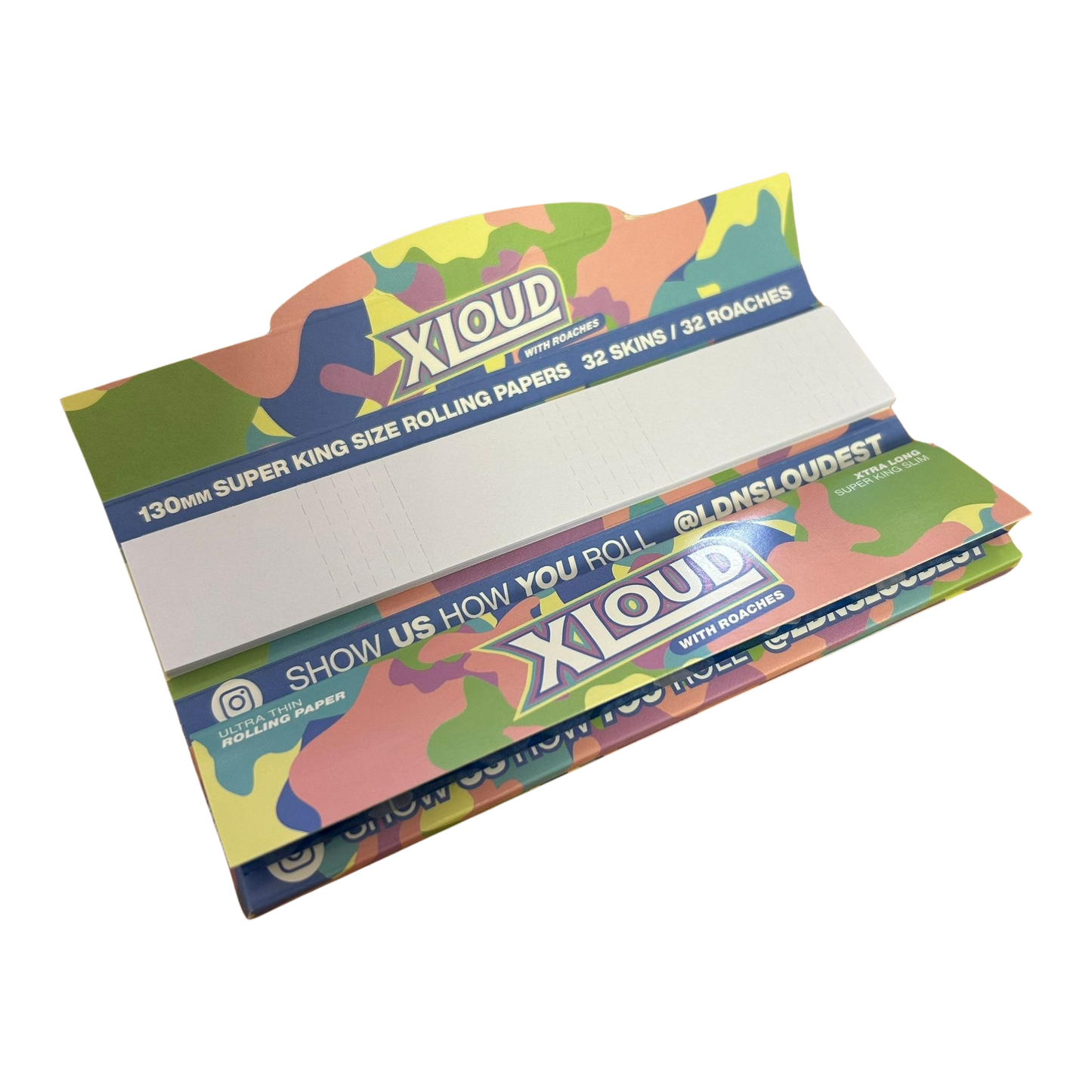 XLoud Extra Long Rice Milk Rolling Papers & Tips (Full Box)