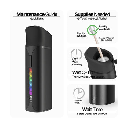 Yocan Black Pocket Concentrate Vaporizer: Quicksilver (Single Piece)