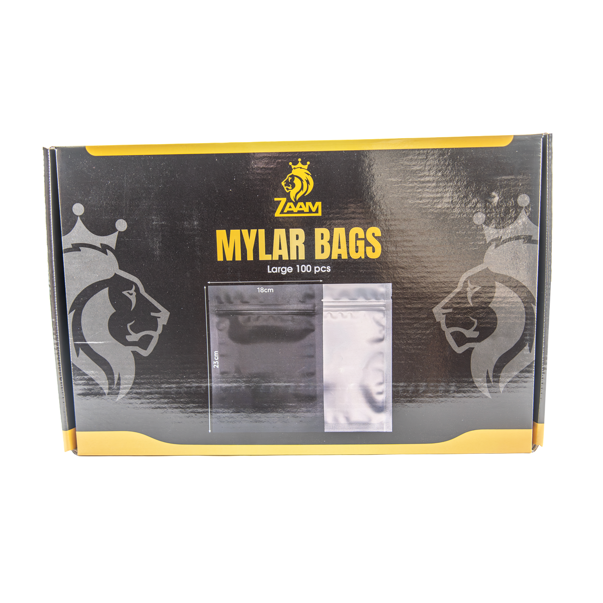 Zaam: 23x18cm Large Mylar Bags - (100 Pack)