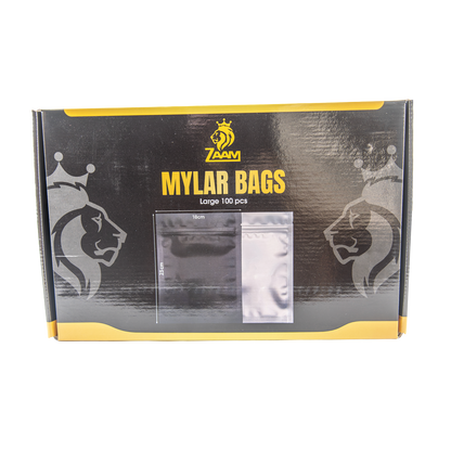 Zaam: 23x18cm Large Mylar Bags - (100 Pack)