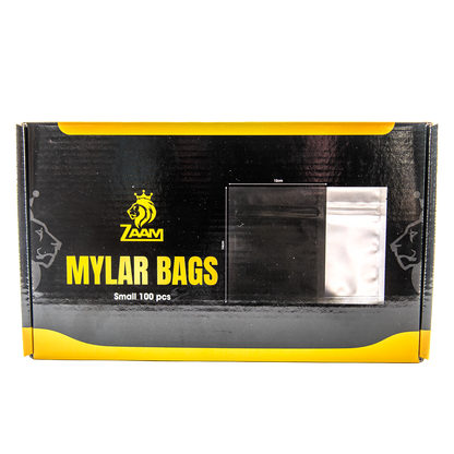 Zaam: 14x12cm Small Mylar Bags - (100 Pack)