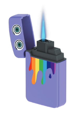 Zengaz Cube Display Jet Lighters ZL-12 (16 pcs)