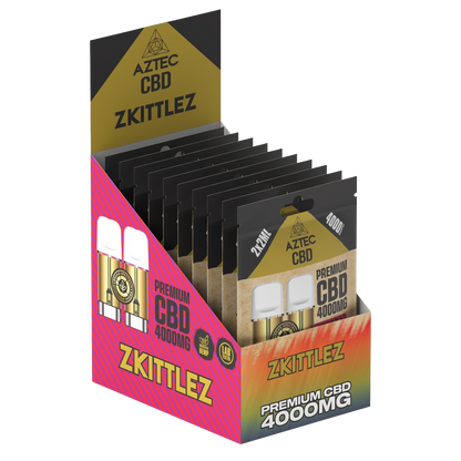 Aztec CBD Premium CBD Pods 4000mg 2x2ml - Zkittlez