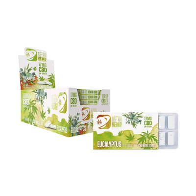 Astra Hemp CBD Chewing Gum Blister Packs: Eucalyptus - 17mg (24 Pack)