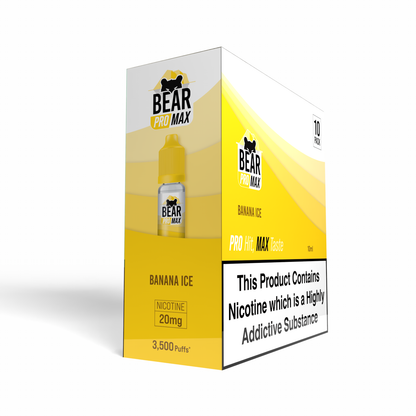 BEAR Pro MAX Salts: Banana Ice - 10mg (10 Pack)
