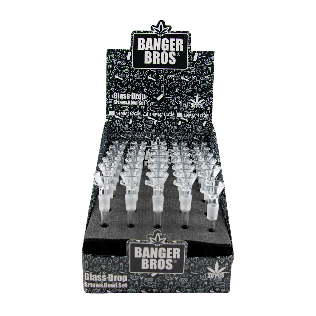 Blazed - Banger Bros Glass Straw And Bowl Set