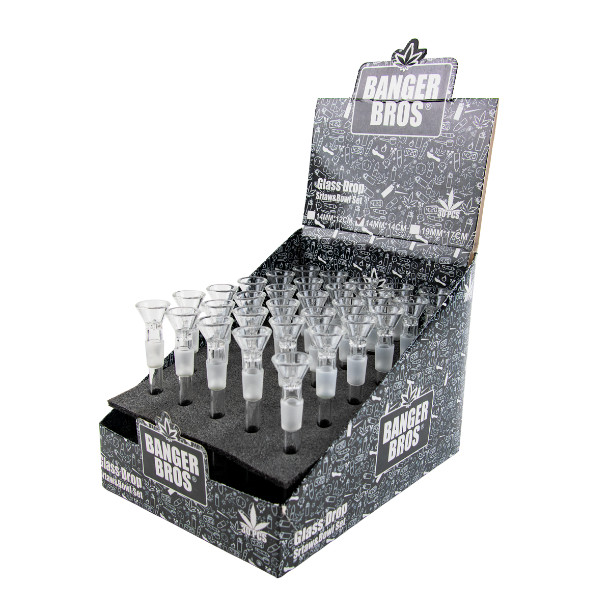 Blazed - Banger Bros Glass Straw And Bowl Set