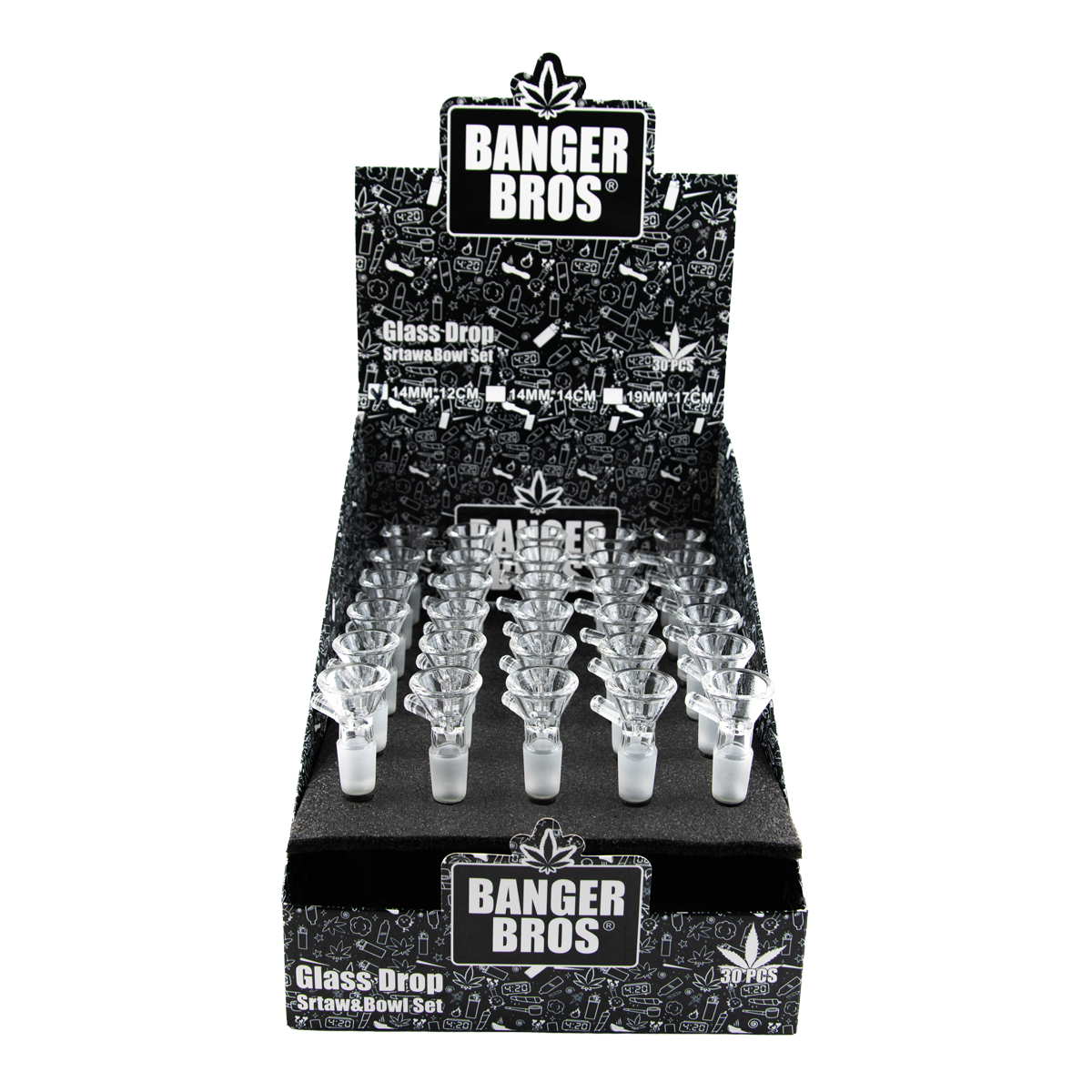 Blazed - Banger Bros Glass Straw And Bowl Set