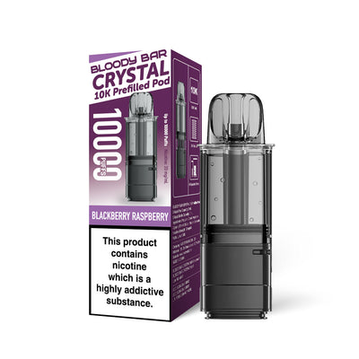 Bloody Bar Crystal 10K Refill Pods: Blackberry Raspberry - 20mg