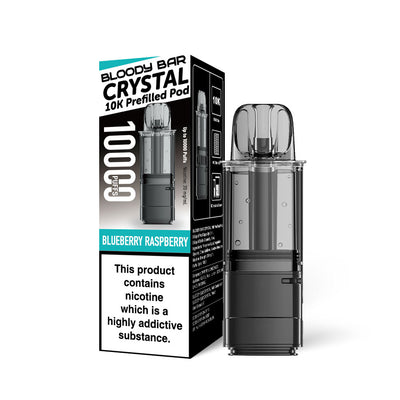 Bloody Bar Crystal 10K Refill Pods: Blueberry Raspberry - 20mg