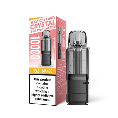 Bloody Bar Crystal 10K Refill Pods: Peach Mango - 20mg