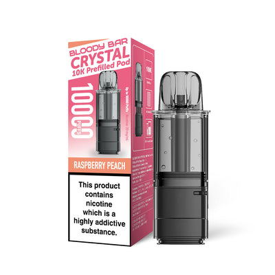 Bloody Bar Crystal 10K Refill Pods: Raspberry Peach - 20mg