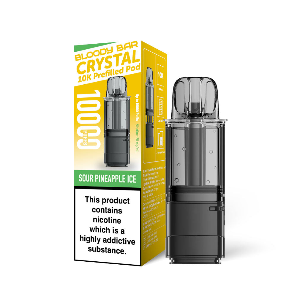 Bloody Bar Crystal 10K Refill Pods: Pineapple Ice - 20mg