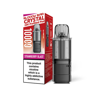 Bloody Bar Crystal 10K Refill Pods: Strawberry Blast - 20mg