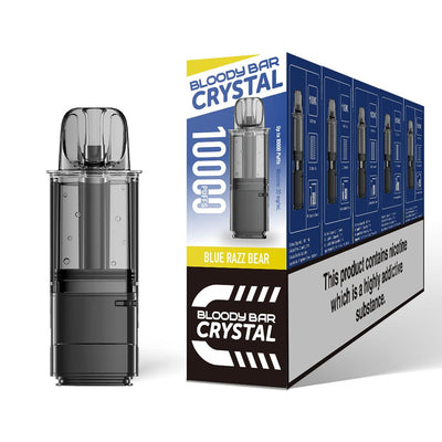 Bloody Bar Crystal 10K Refill Pods: Blue Razz Bear - 20mg