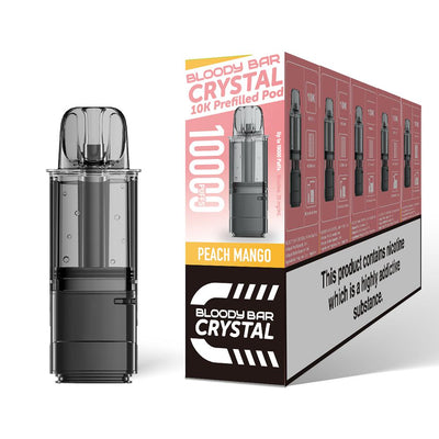 Bloody Bar Crystal 10K Refill Pods: Peach Mango - 20mg
