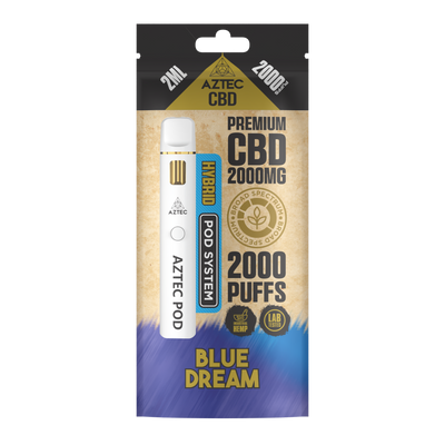 Aztec CBD Premium CBD Pod System 2000mg 2ml - Blue Dream