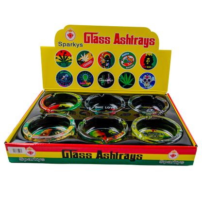 Sparkys Glass Ashtray (6 Pack)