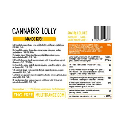 Multitrance Haze Lollipops - Mango Kush (70 pcs)