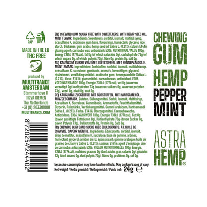 Astra Hemp CBD Chewing Gum: Peppermint (20 Pack)