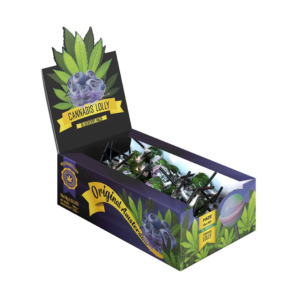 Multitrance Haze Lollipops - Blueberry Haze (70 pcs)
