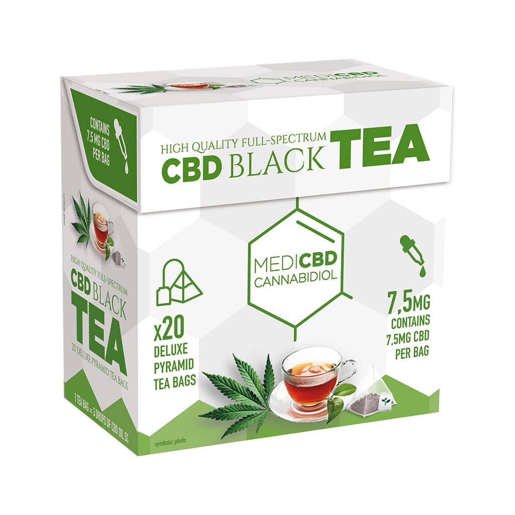 MediCBD CBD Tea Pyramid Bags - Black Tea 150mg