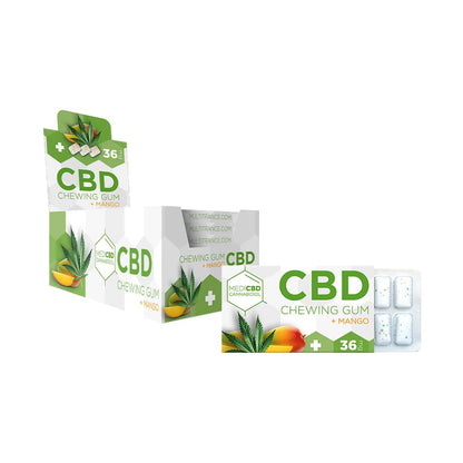 MediCBD CBD Chewing Gum: Mango - 36mg (24 Pack)