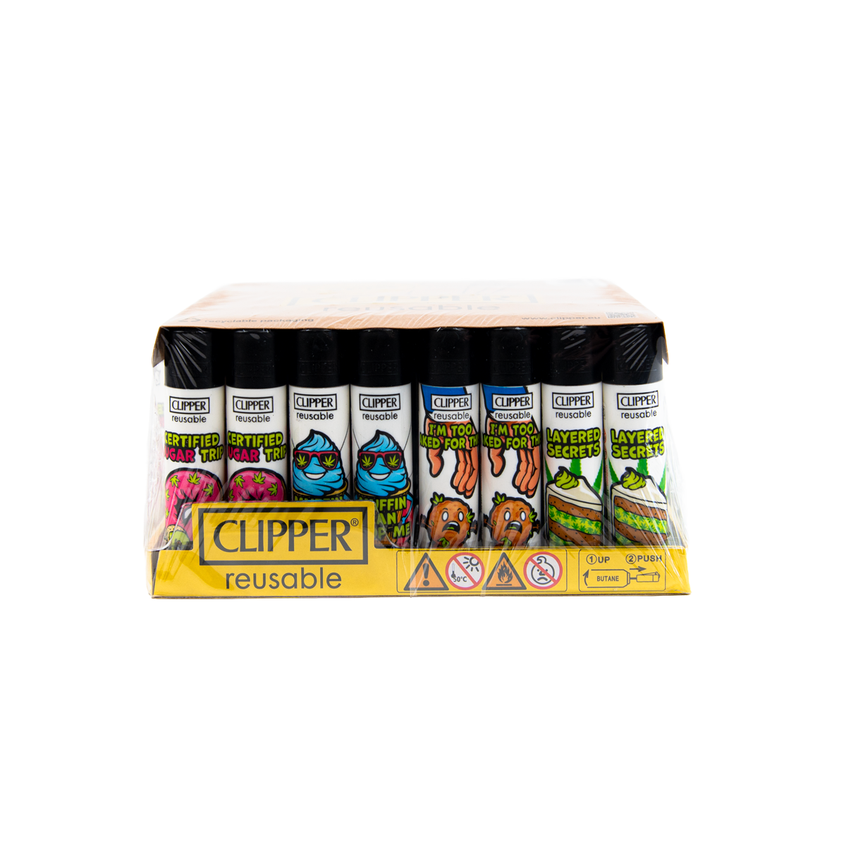 Clipper: Leafy Sugar League BW LB Lighters (48 Pack)