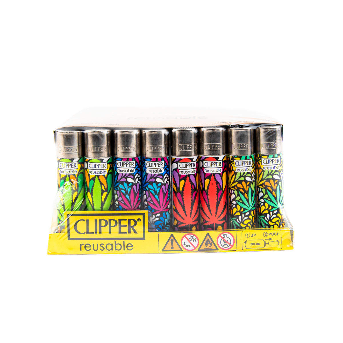 Clipper: Leaf Style LB Lighters (48 Pack)
