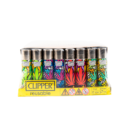Clipper: Leaf Style LB Lighters (48 Pack)