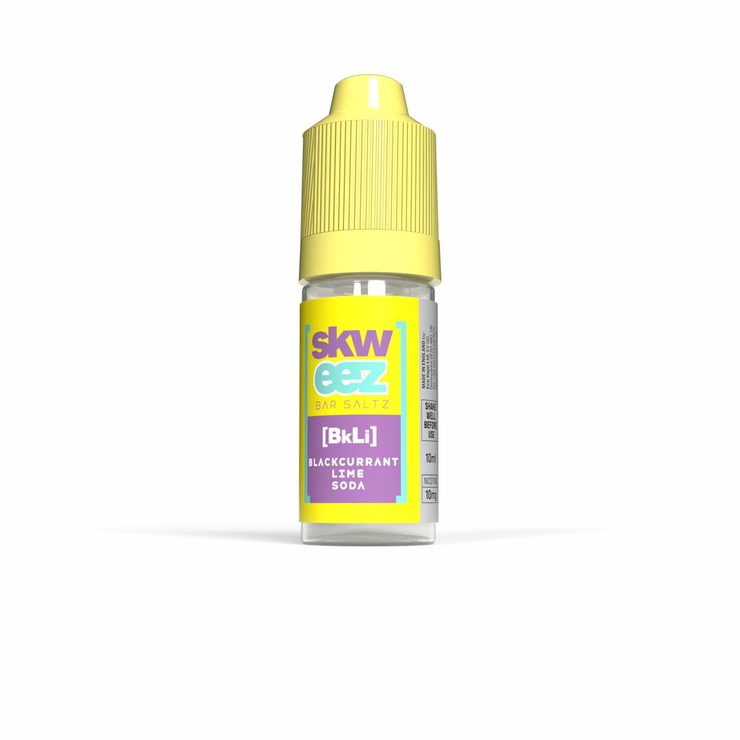 Skweez Nic Salts: Blackcurrant Lime Soda - 10mg (10 Pack)