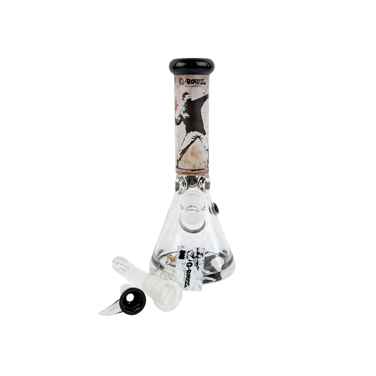 G-Rollz Banksy Glass Bong