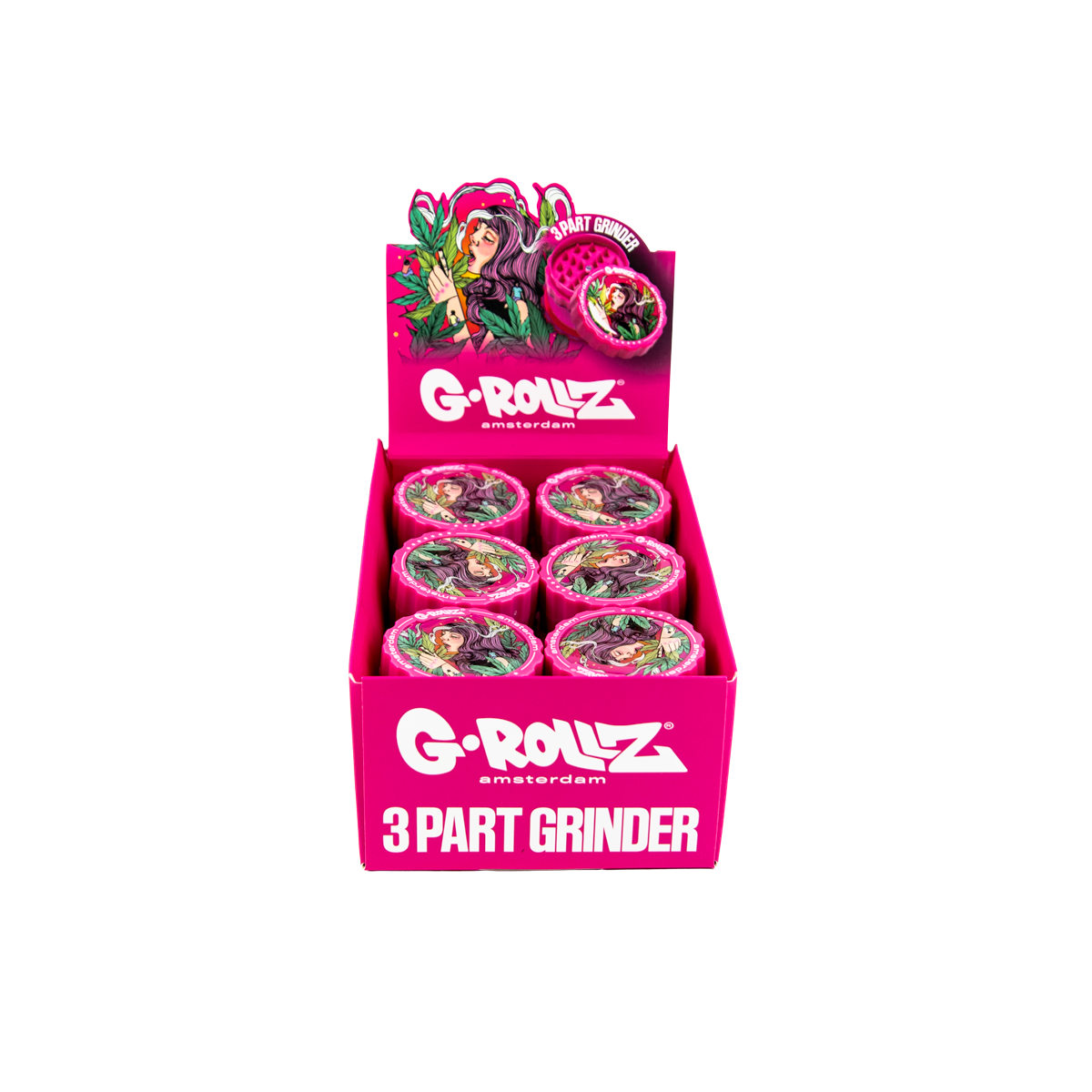 G-Rollz Colossal Dream 3 Part Grinders - (18 Pack)