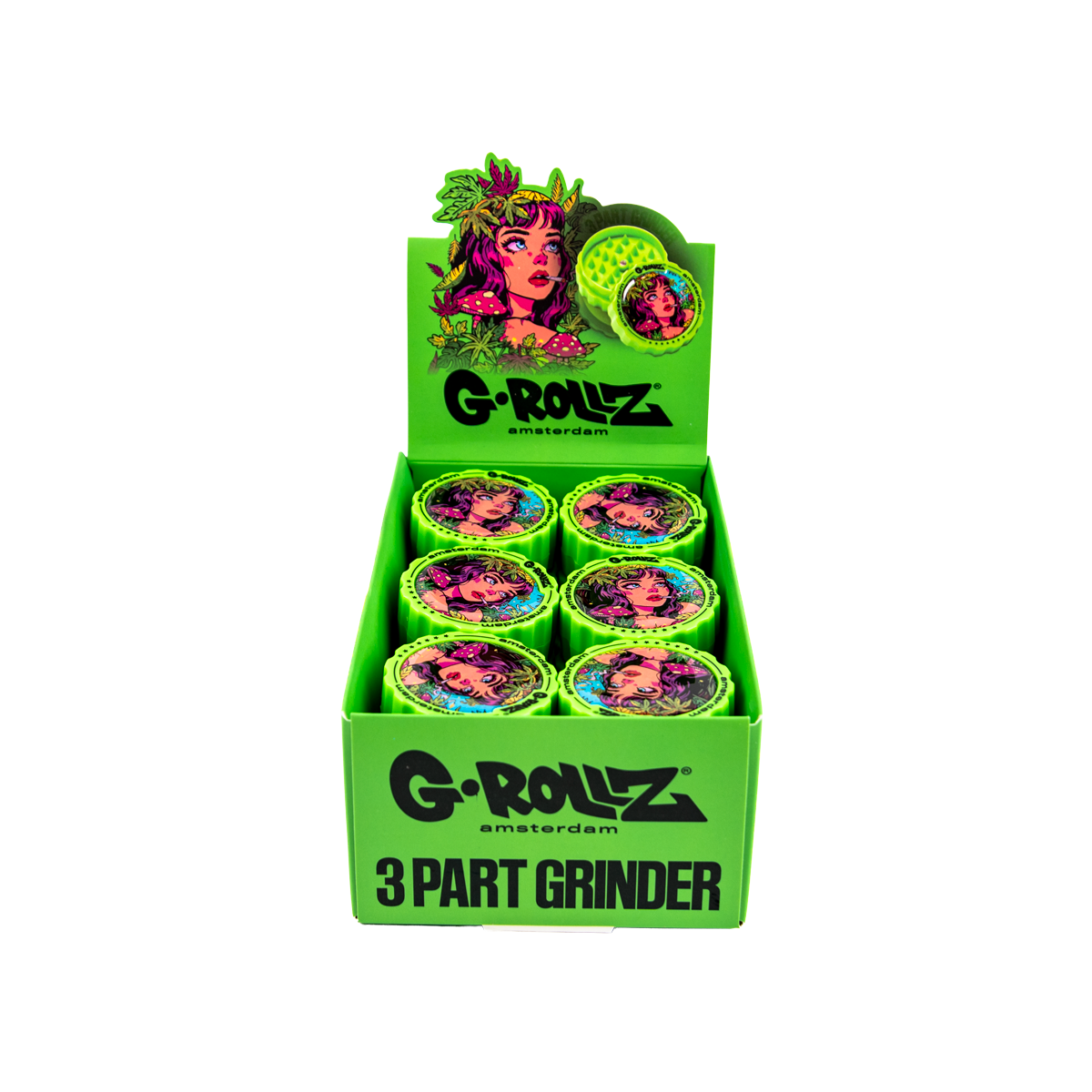 G-Rollz Jungle 3 Part Grinders - (18 Pack)