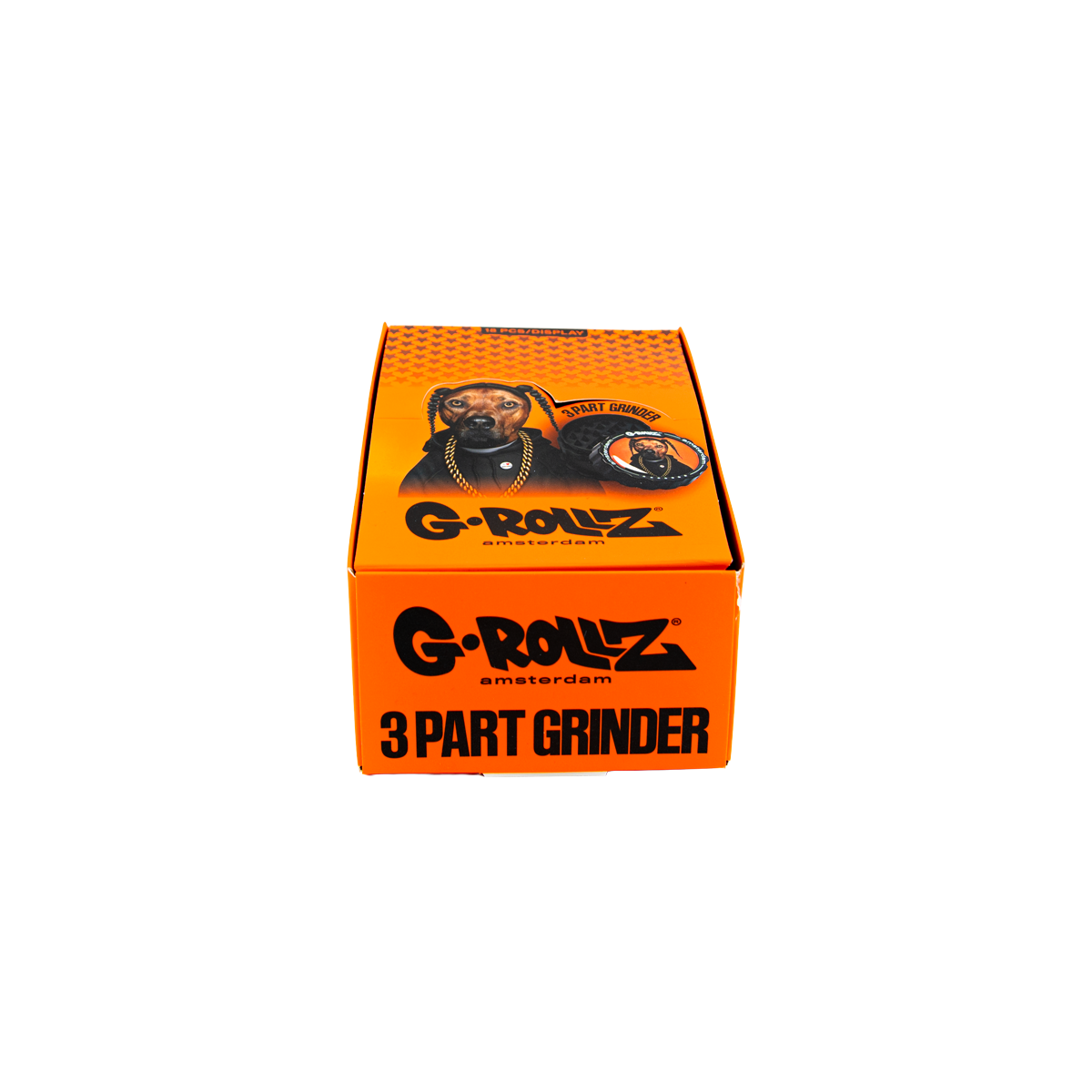 G-Rollz Rap Dog 3 Part Grinders - (18 Pack)