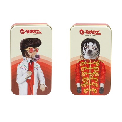G-Rollz Pets Rock 2 Designs Tobacco Tins (15 Pack)