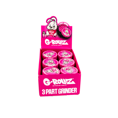 G-Rollz Thug For Life 3 Part Grinders - (18 Pack)
