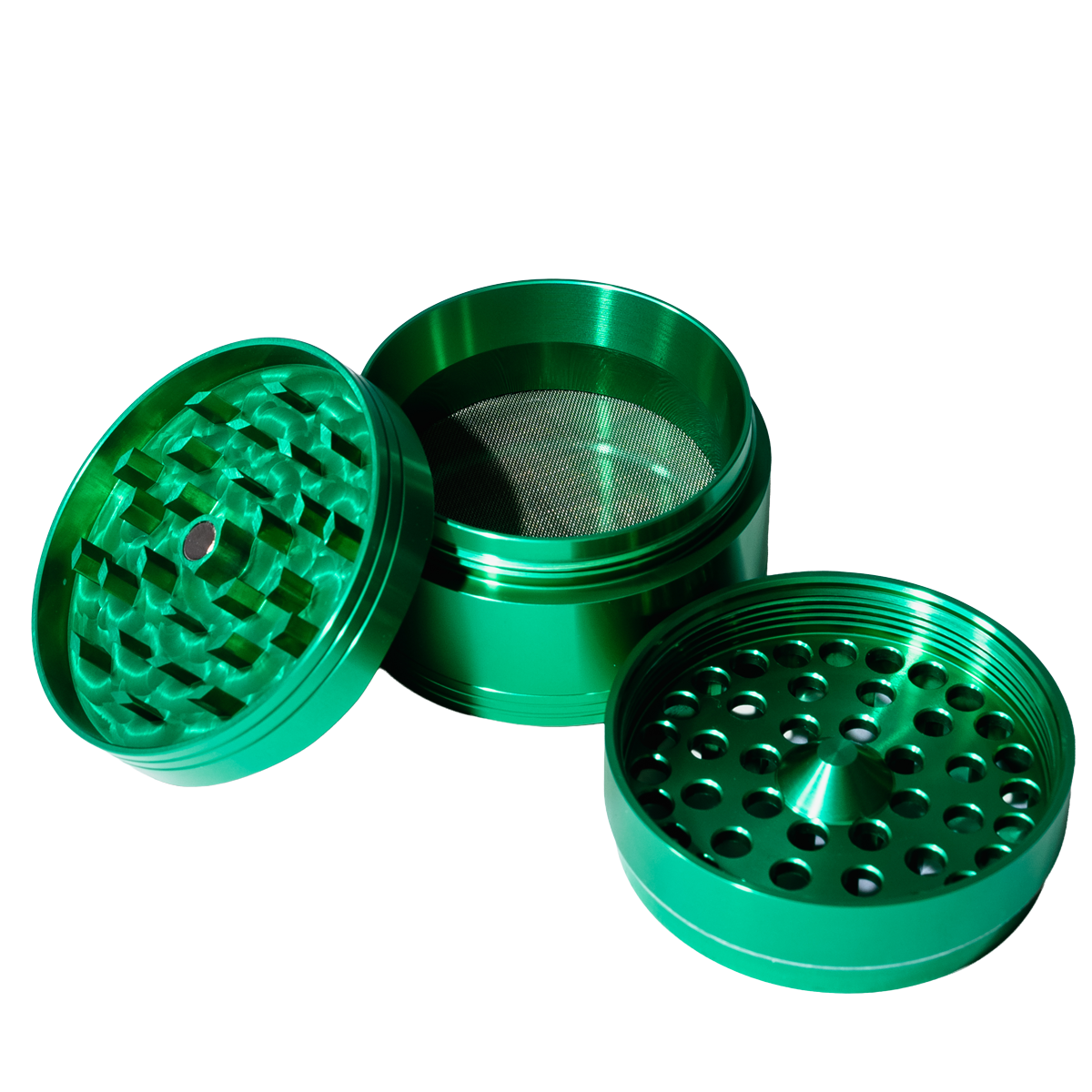 Blazy Susan 4 Piece 2.5" Grinder - Green