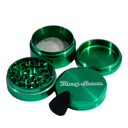 Blazy Susan 4 Piece 2.5" Grinder - Green