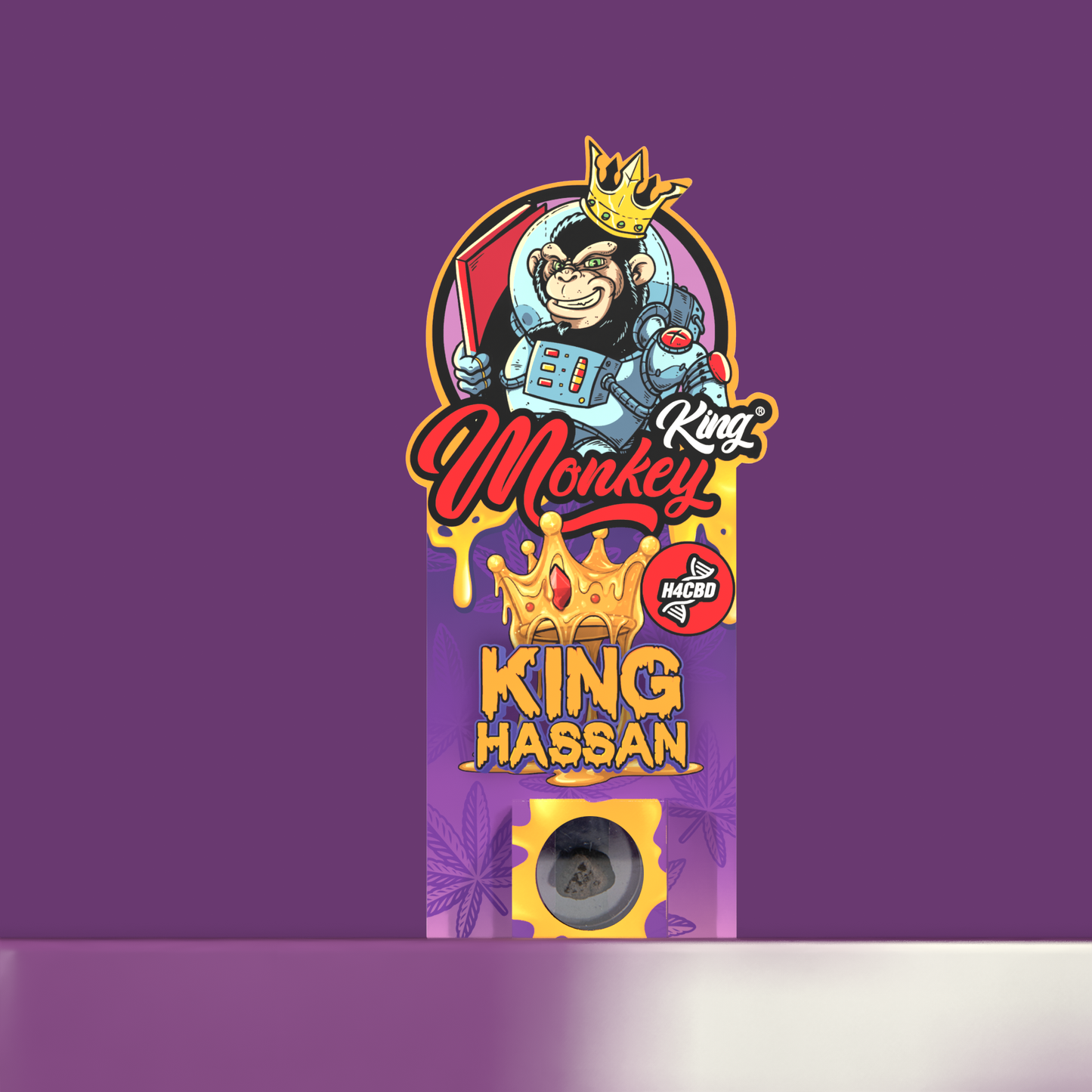 Monkey King H4CBD Hash Incense Extreme High Strength: King Hassan - 1.75g (Single Piece)