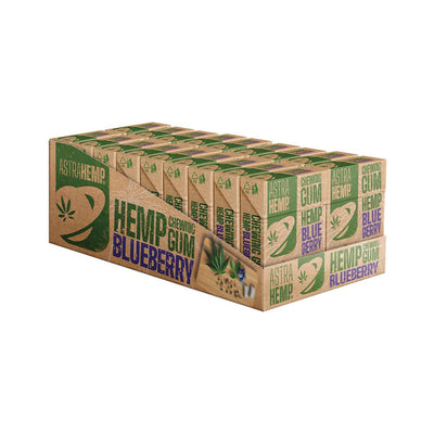 Astra Hemp Blueberry Sugar Free Chewing Gum (20 Pcs)